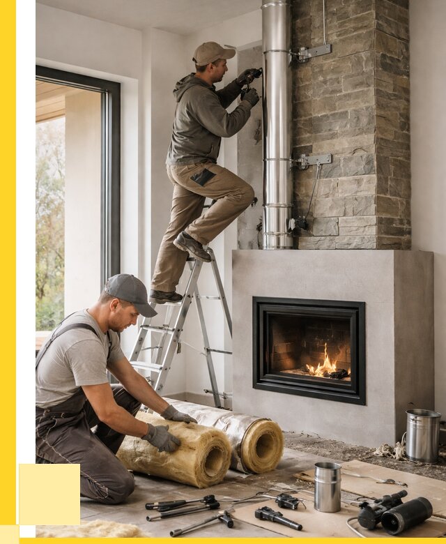 Монтаж дымоходов для каминов в Новомосковске от 15488 р. ЭриданНвм