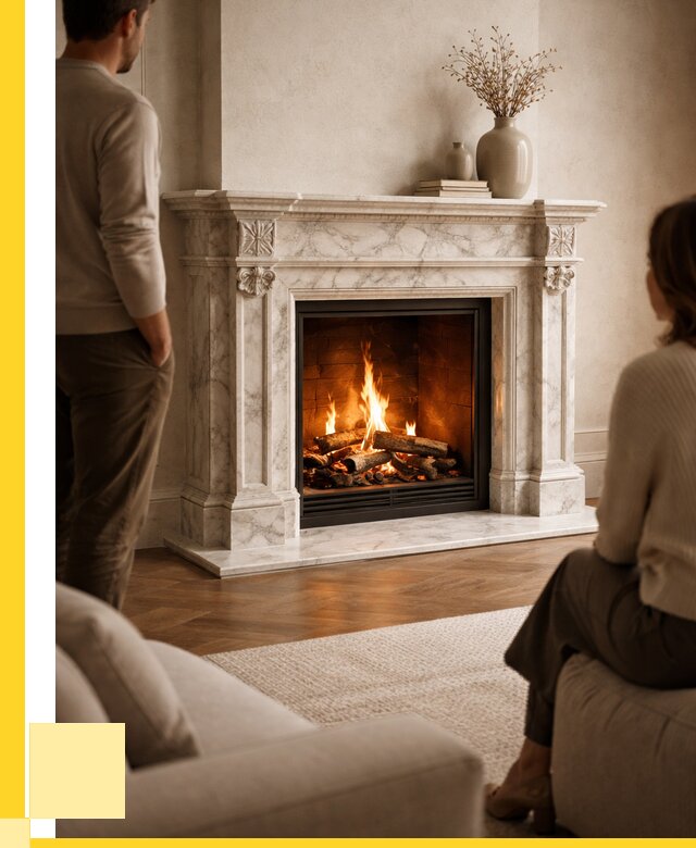 Мраморные камины под ключ в Новомосковске от 258125 р. | ЭриданНвм