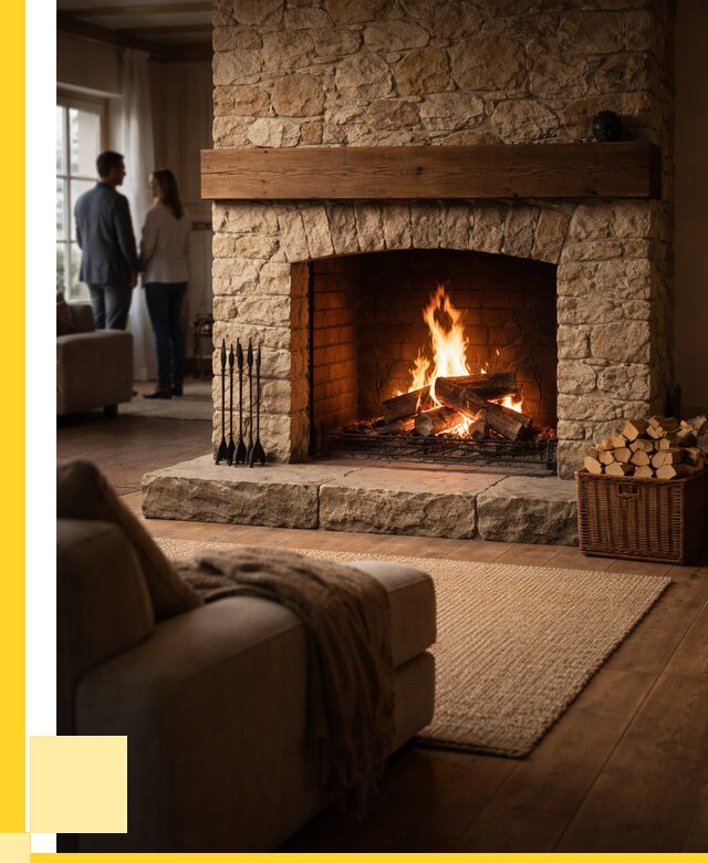 Открытые камины под ключ в Новомосковске от 154875 р. ЭриданНвм