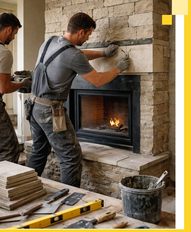 Проектирование и установка открытых каминов в Новомосковске