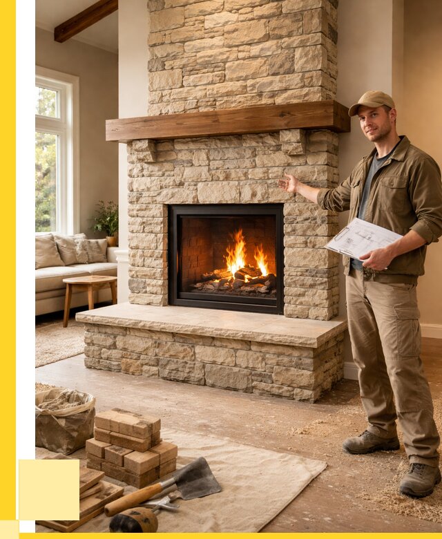 Камины под ключ в Новомосковске от 185850 р. | ЭриданНвм — установка