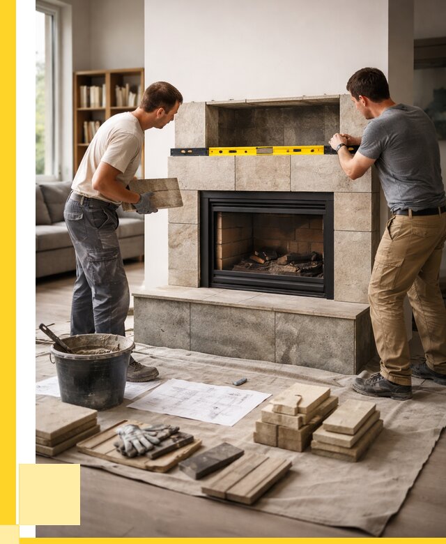 Монтаж каминов и установка в Новомосковске от 46463 р. | ЭриданНвм