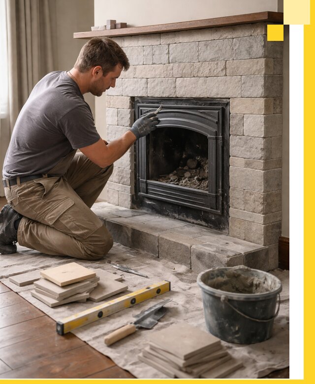 Профессиональный ремонт каминов в Новомосковске восстановление и сервис