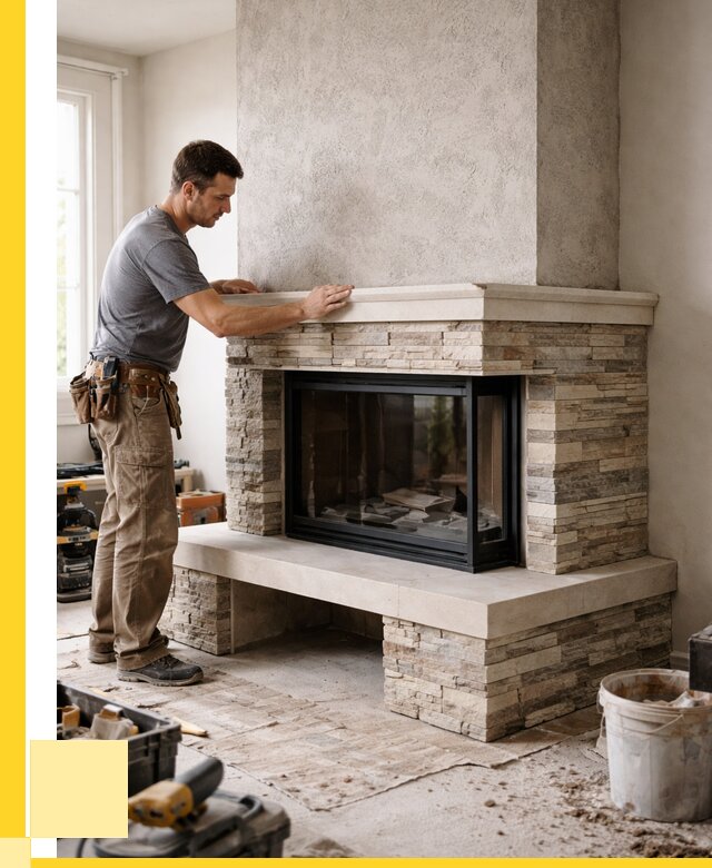 Изготовление каминов под ключ в Новомосковске от 154875 р. | ЭриданНвм