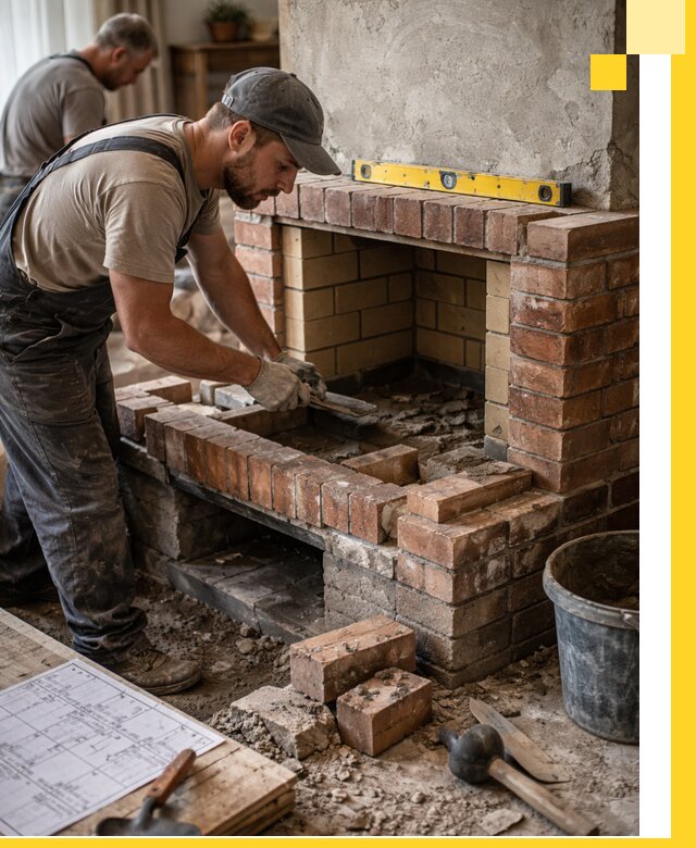 Изготовление и установка каминопечей под ключ в Новомосковске