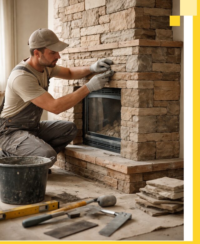 Проектирование и установка печей-каминов под ключ в Новомосковске