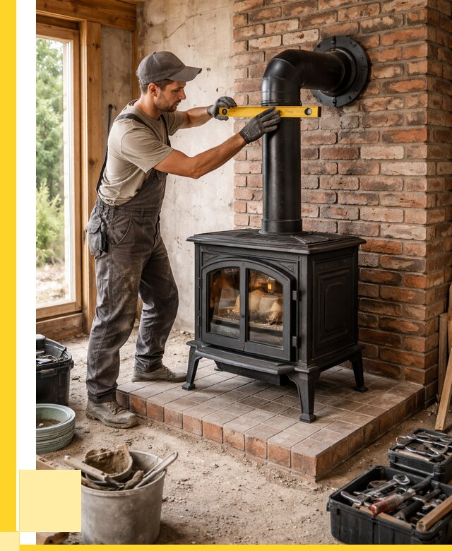 Монтаж печей установка банной печи в Новомосковске от 15488 р. | ЭриданНвм