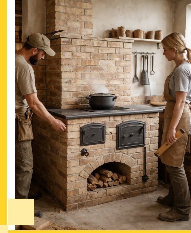 Варочно отопительные печи в Новомосковске от 92925 р. | ЭриданНвм