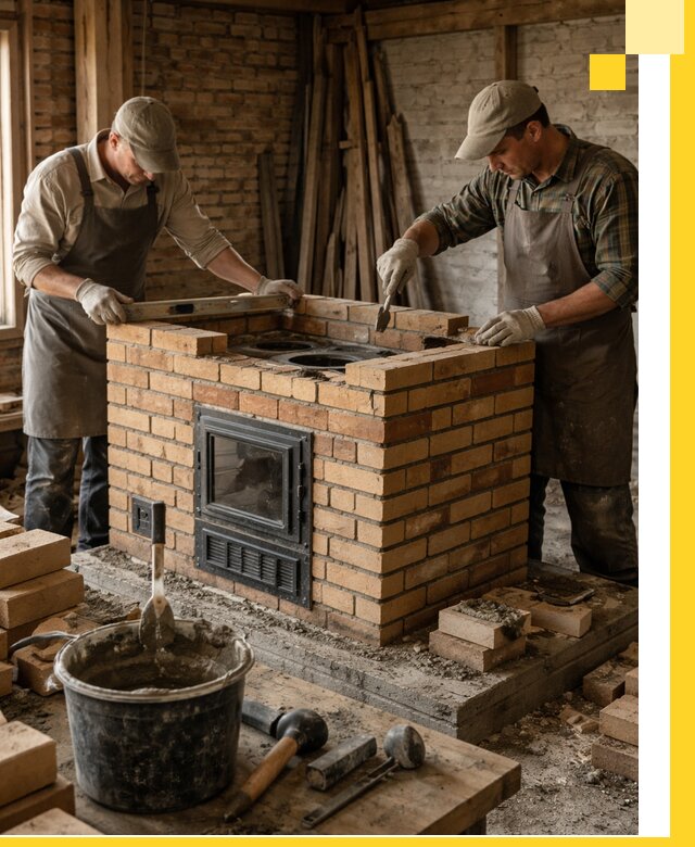 Изготовление и установка варочных печей под ключ в Новомосковске