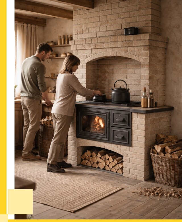 Печи с плитой в Новомосковске от 46463 р. | ЭриданНвм — кирпичная печь