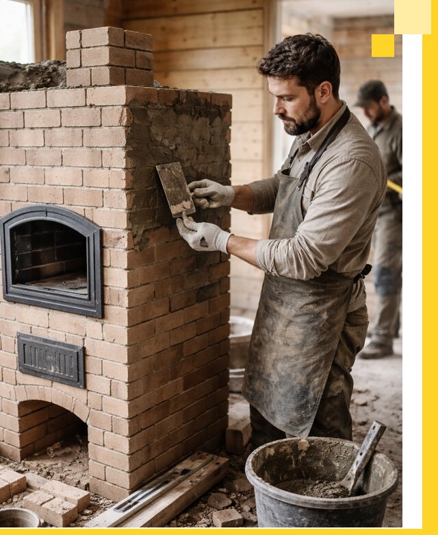 Изготовление и установка печей-шведок под ключ в Новомосковске