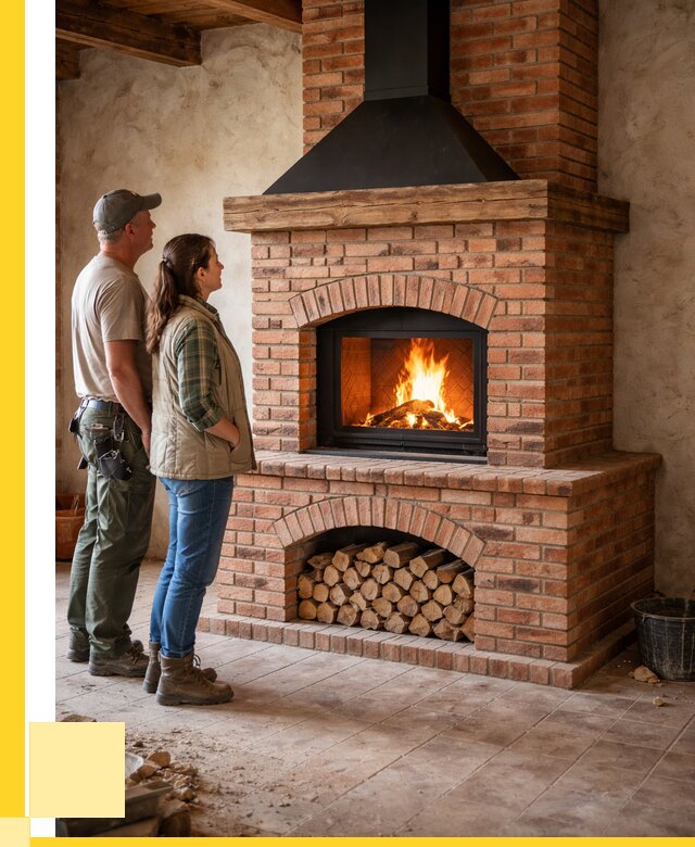 Печи камины из кирпича в Новомосковске от 123900 р. | ЭриданНвм