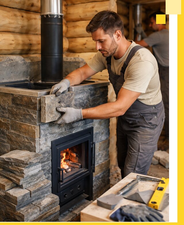 Печи для бани под ключ в Новомосковске: изготовление и монтаж