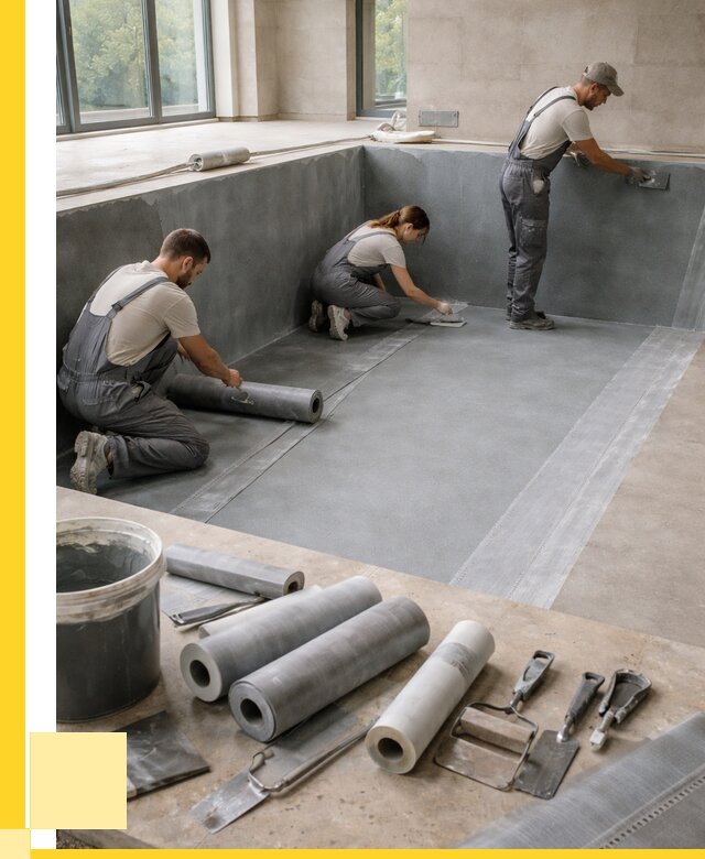 Гидроизоляция бассейнов в Новомосковске от 2065 р., ЭриданНвм