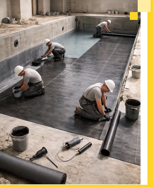 Профессиональная гидроизоляция бассейнов и чаш в Новомосковске под ключ