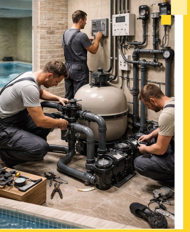 Комплексное оборудование для бассейнов под ключ в Новомосковске