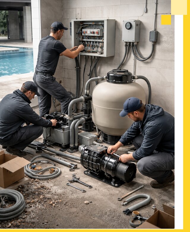 Профессиональный монтаж оборудования для бассейнов в Новомосковске