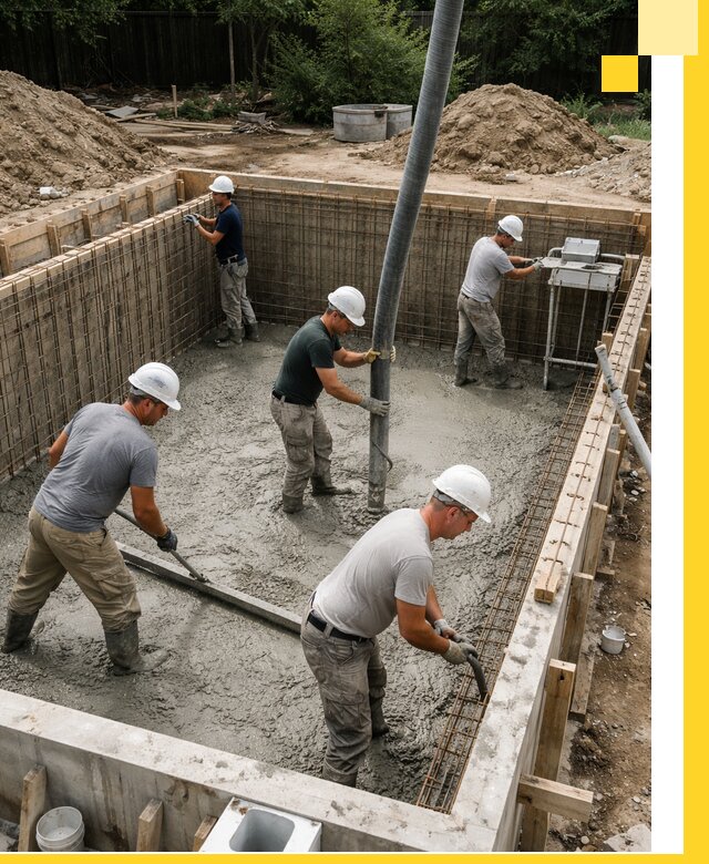 Строительство бетонных бассейнов под ключ в Новомосковске