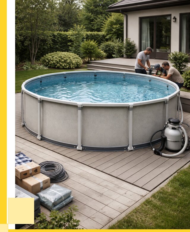 Купить каркасные бассейны в Новомосковске от 46463 р. | ЭриданНвм