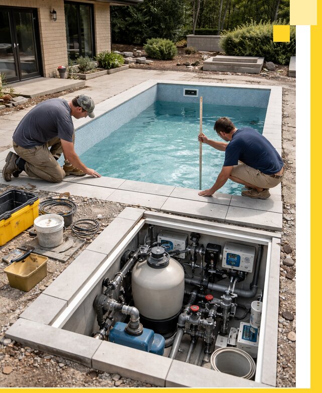 Строительство качественных домашних бассейнов под ключ в Новомосковске