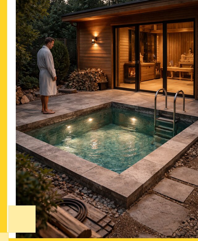 Бани с бассейном под ключ в Новомосковске от 98088 р. | ЭриданНвм