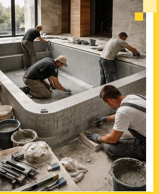 Строительство и установка СПА бассейнов под ключ в Новомосковске