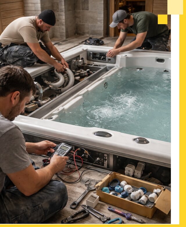 Гидромассажные бассейны под ключ в Новомосковске, дизайн и монтаж