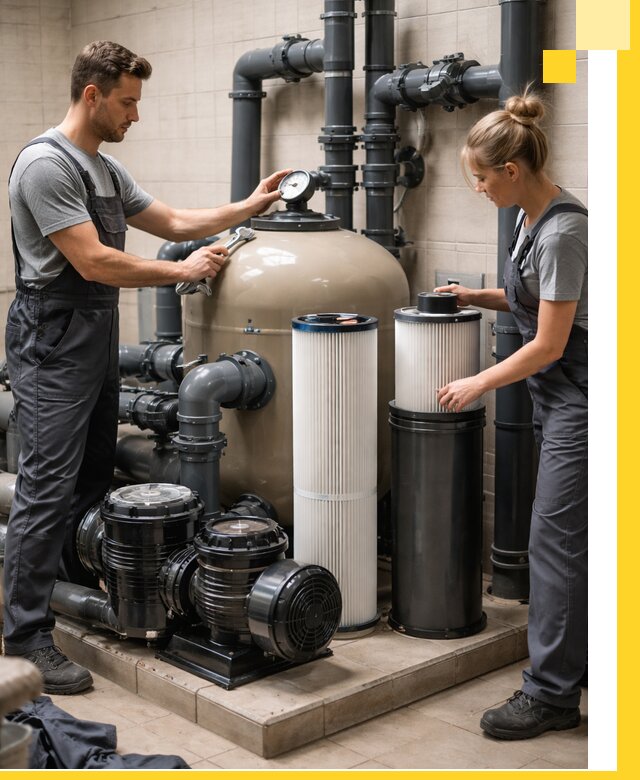 Фильтры и системы фильтрации для бассейнов в Новомосковске