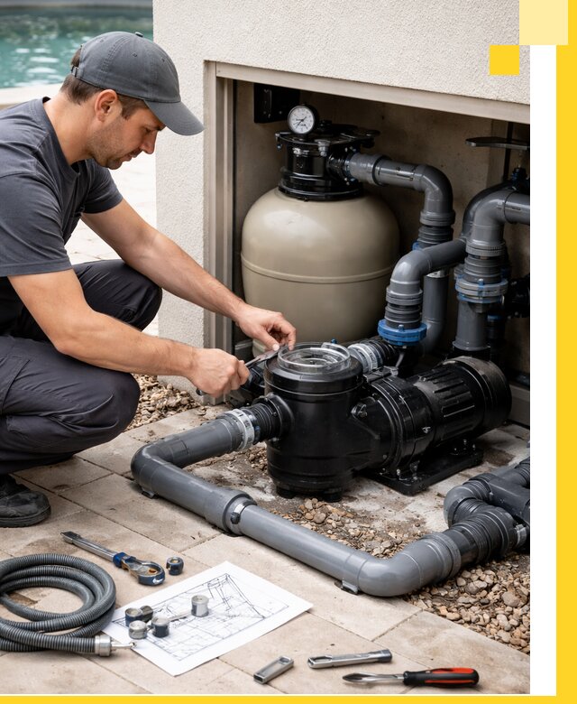 Поставка, монтаж и сервис насосов для бассейнов в Новомосковске