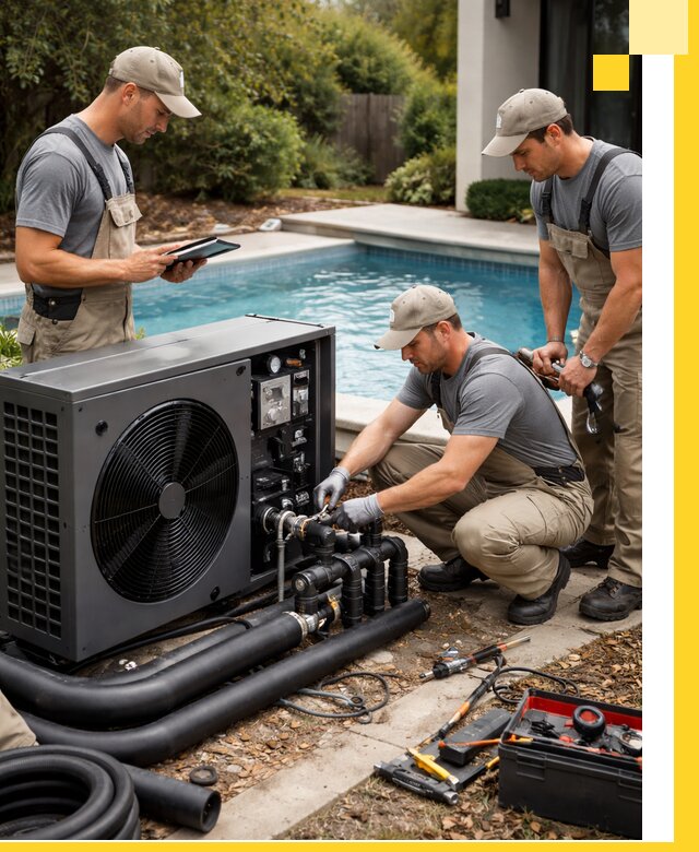 Проектирование и установка тепловых насосов для бассейнов в Новомосковске