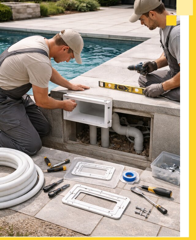 Поставка и установка скиммеров для бассейнов в Новомосковске