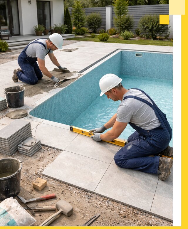 Строительство и монтаж плавательных бассейнов под ключ в Новомосковске