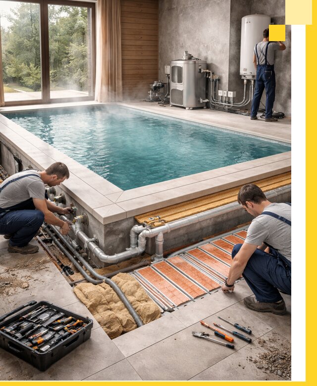 Проектирование и строительство тёплых бассейнов в Новомосковске