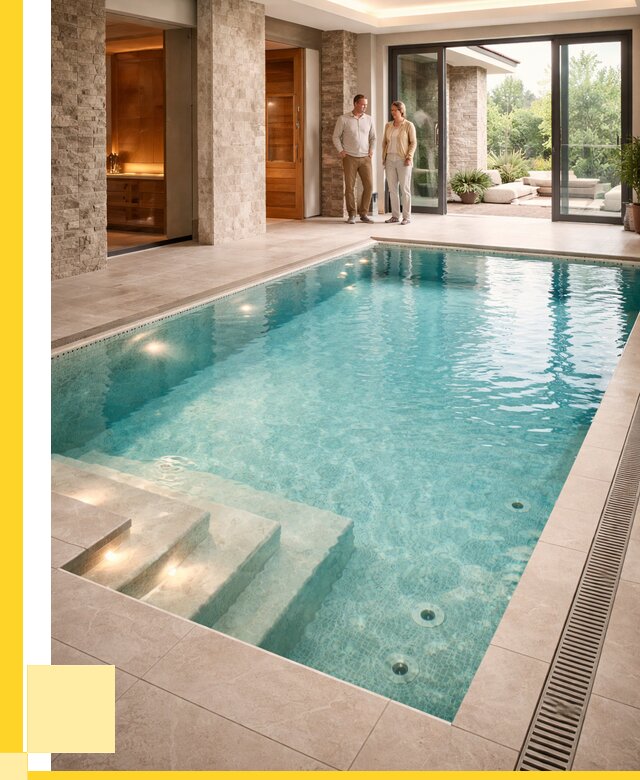 Бассейн во дворе в Новомосковске: проект, отделка от 1239000 р. | ЭриданНвм