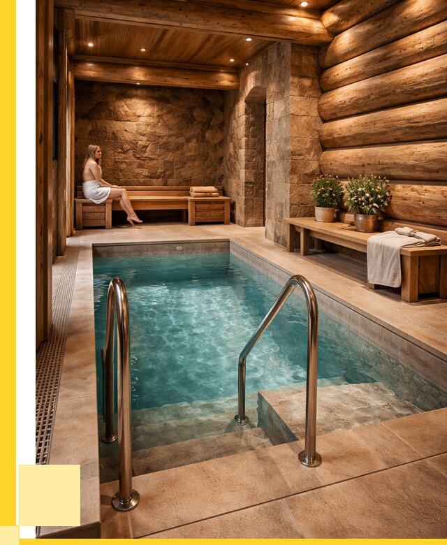 Аренда бани с бассейном в Новомосковске от 1548750 р. | ЭриданНвм