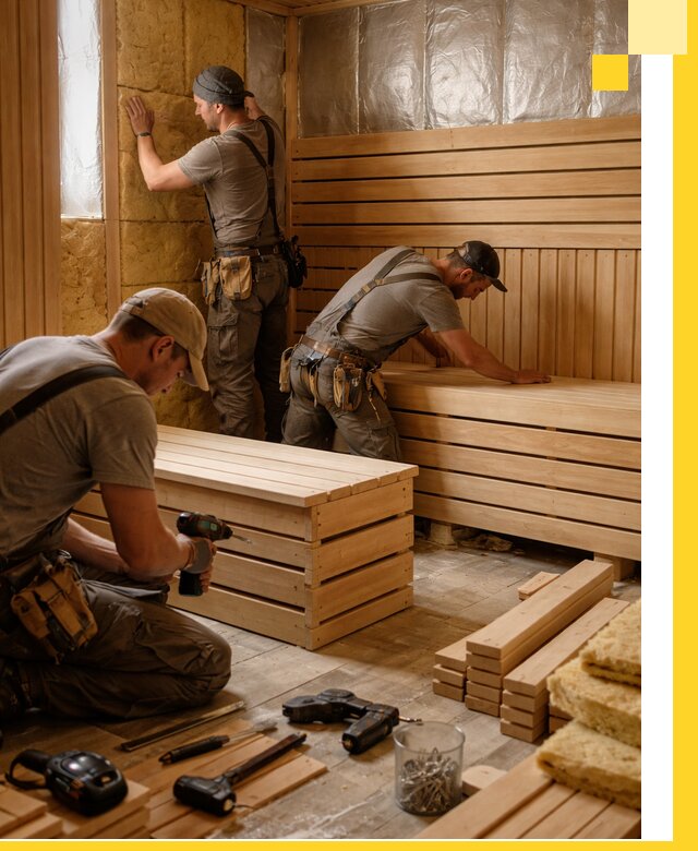 Профессиональное строительство саун под ключ в Новомосковске