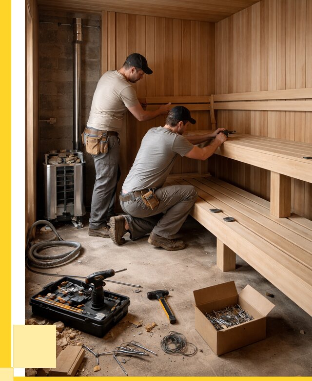 Монтаж саун под ключ в Новомосковске от 123900 р. | ЭриданНвм