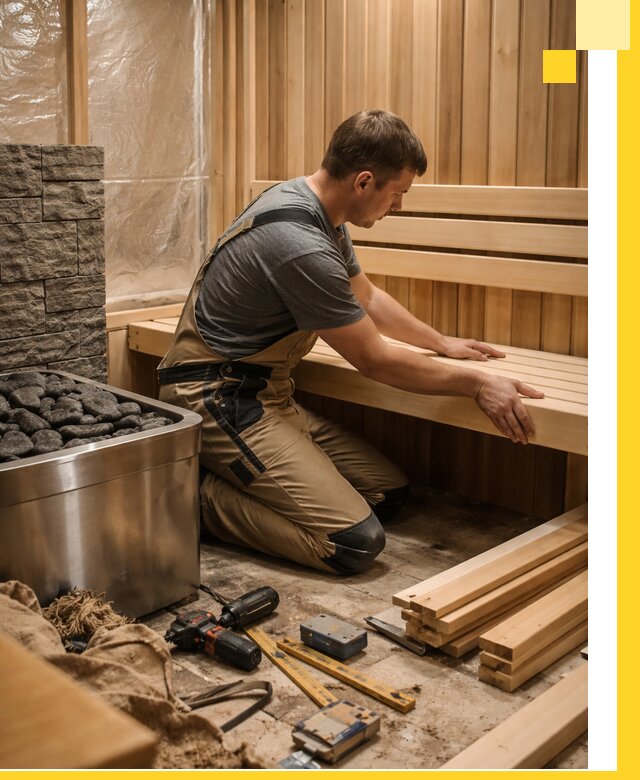 Сауны для дома под ключ с проектированием и монтажом в Новомосковске