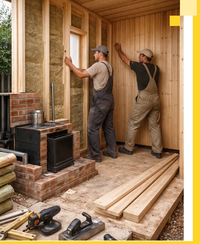 Строительство и установка дачных саун под ключ в Новомосковске