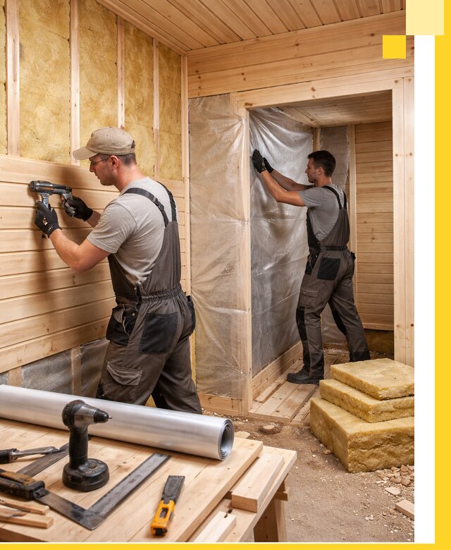 Бани под ключ в Новомосковске с проектом и полным монтажом