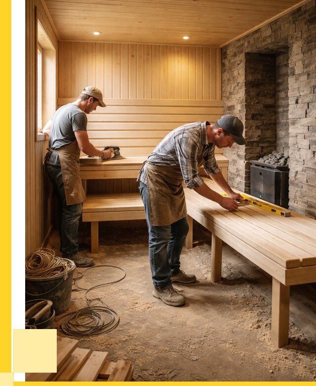 Отделка бани в Новомосковске: внутренняя отделка от 3098 р. | ЭриданНвм