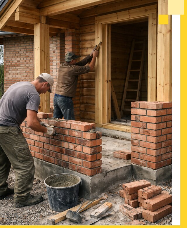 Строительство кирпичных бань под ключ в Новомосковске с гарантией качества