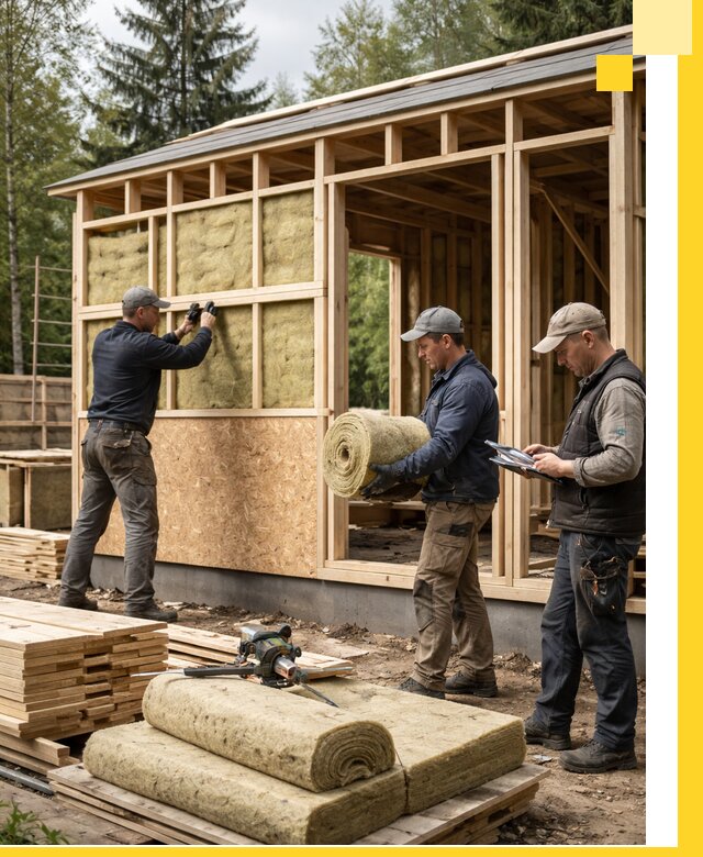 Проектирование и строительство каркасных бань в Новомосковске под ключ