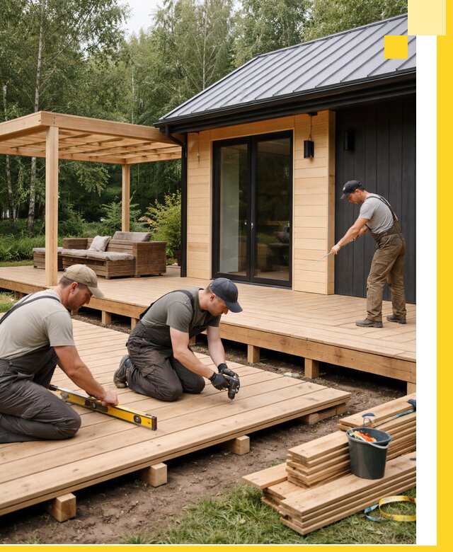 Строительство бань с террасой и бассейном под ключ в Новомосковске