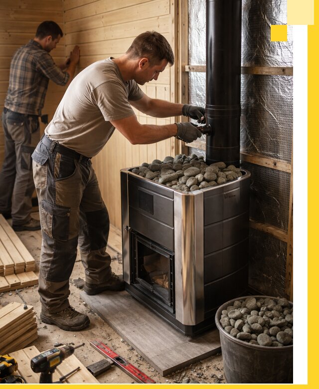 Проектирование и строительство парилок для бани в Новомосковске под ключ