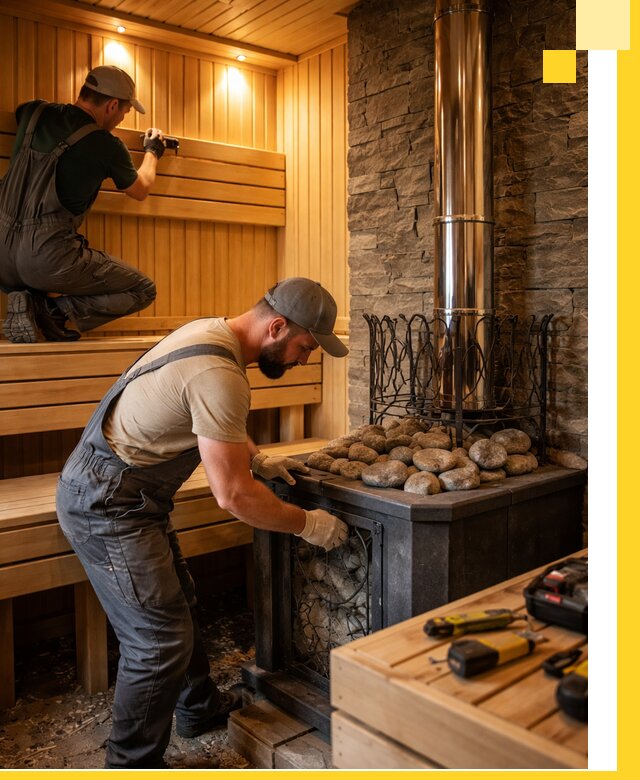 Комплексный дизайн бань, саун и зон отдыха в Новомосковске