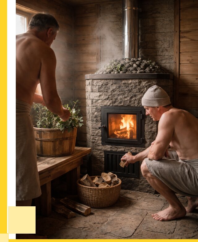 Банные печи под ключ в Новомосковске от 46463 р. | ЭриданНвм кирпичная