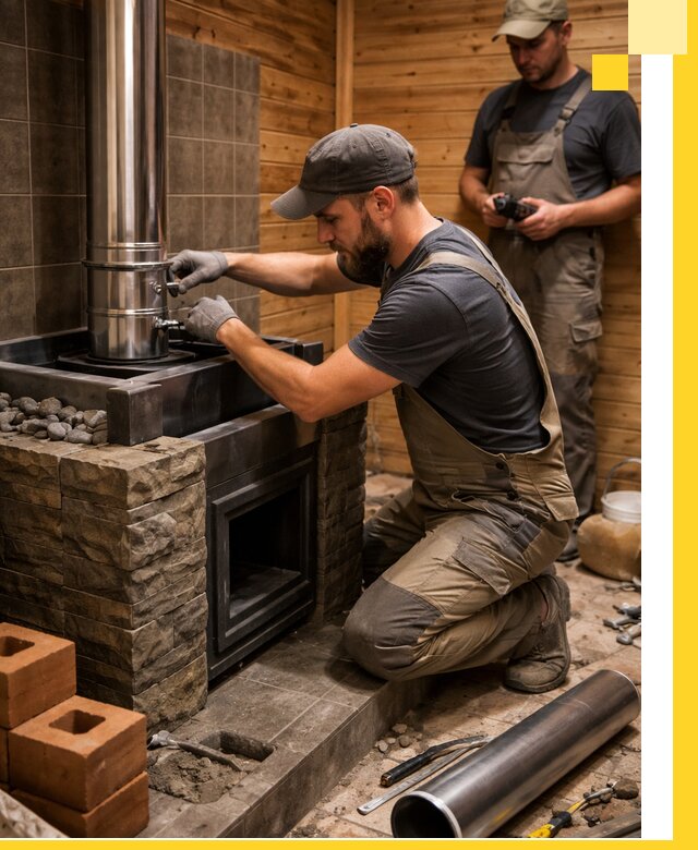 Изготовление и установка банных печей под ключ в Новомосковске