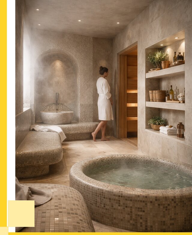 Строительство бани с хамамом в Новомосковске от 774375 р. | ЭриданНвм