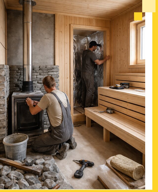 Строительство и изготовление бань под ключ в Новомосковске